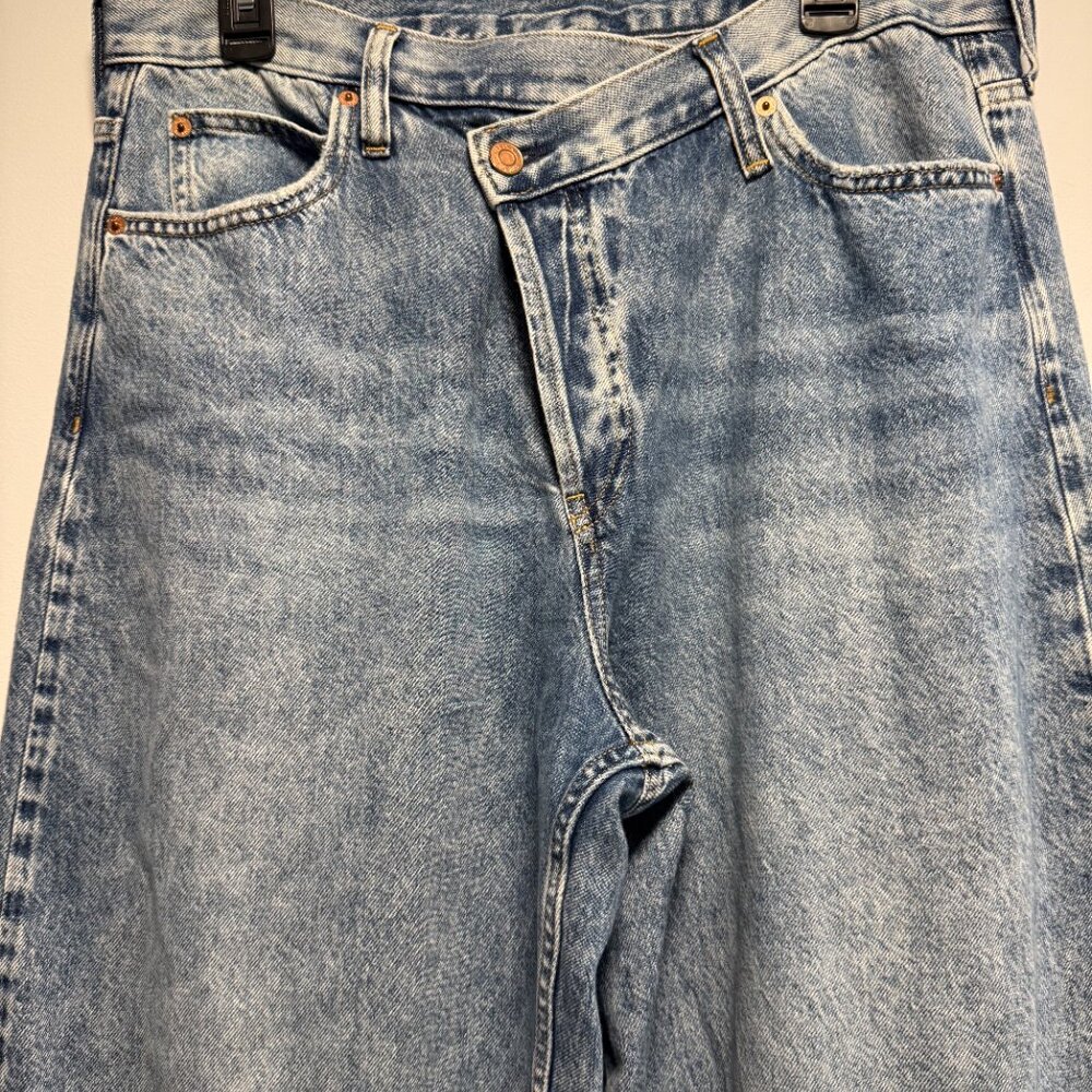 GAP High Rise Crossover Barrel Jeans 32 T - Picture 4 of 9